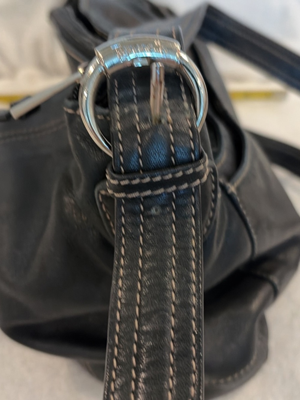 Black Leather Crossbody